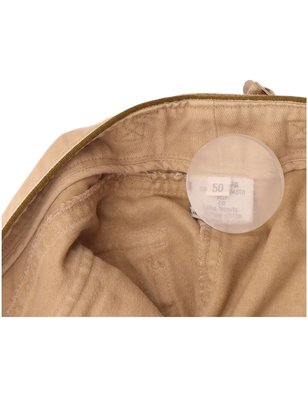 CONBIPEL Pantalón chino recto para hombre IT 50 Large W32 L31 Algodón beige