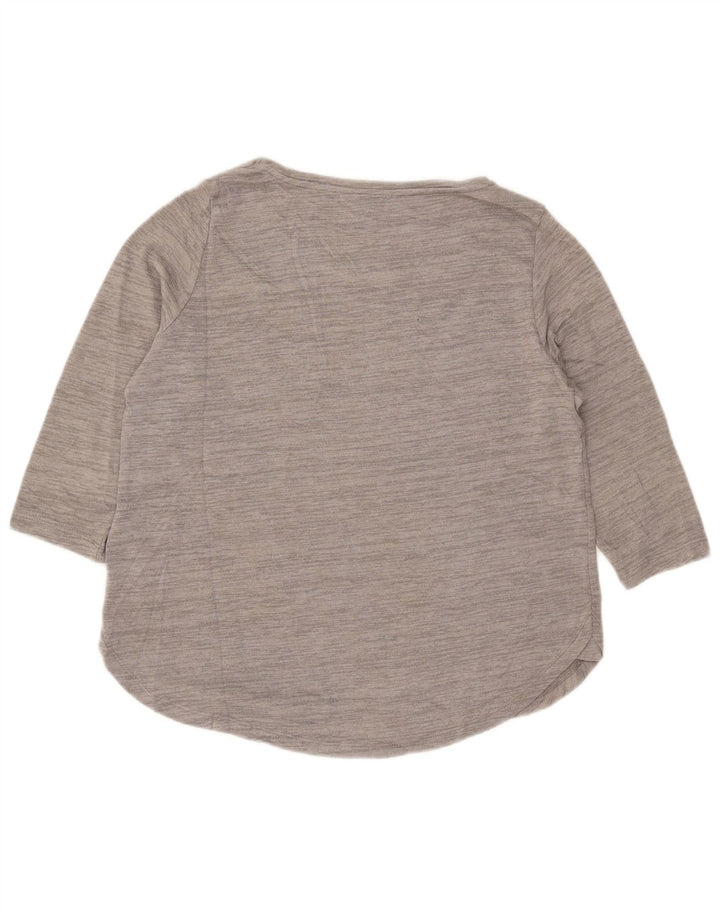 Marks & Spencer Top pequeño para mujer manga 3/4 UK 44 grande gris moteado