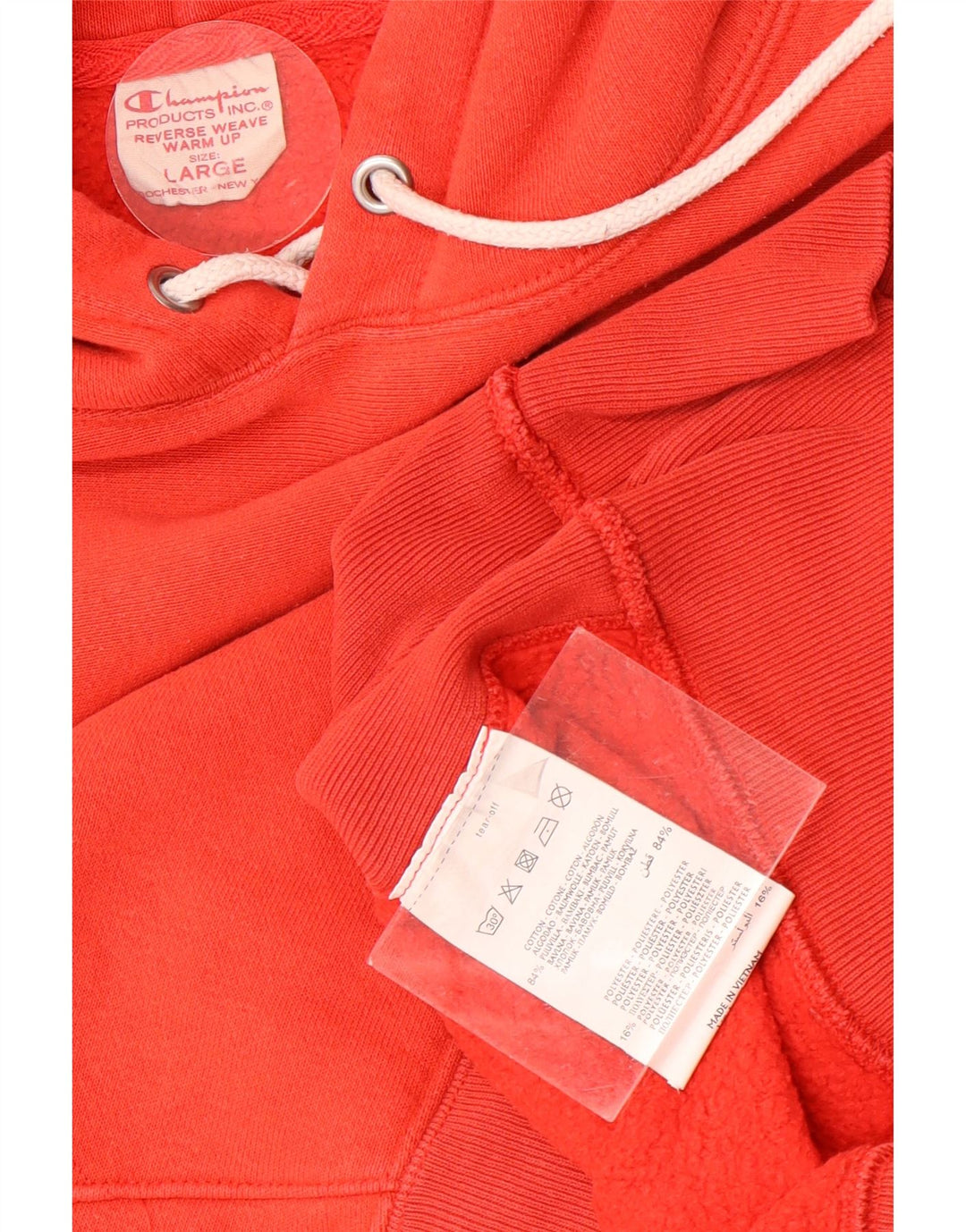 Champion Sudadera Con Capucha Para Hombre Jersey Grande De Algodón Naranja
