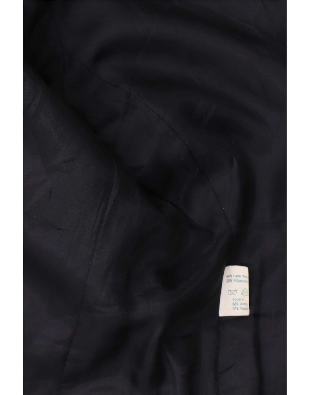 Luisa Spagnoli Chaqueta tipo blazer de 2 botones para mujer IT 44 Lana a cuadros azul medio