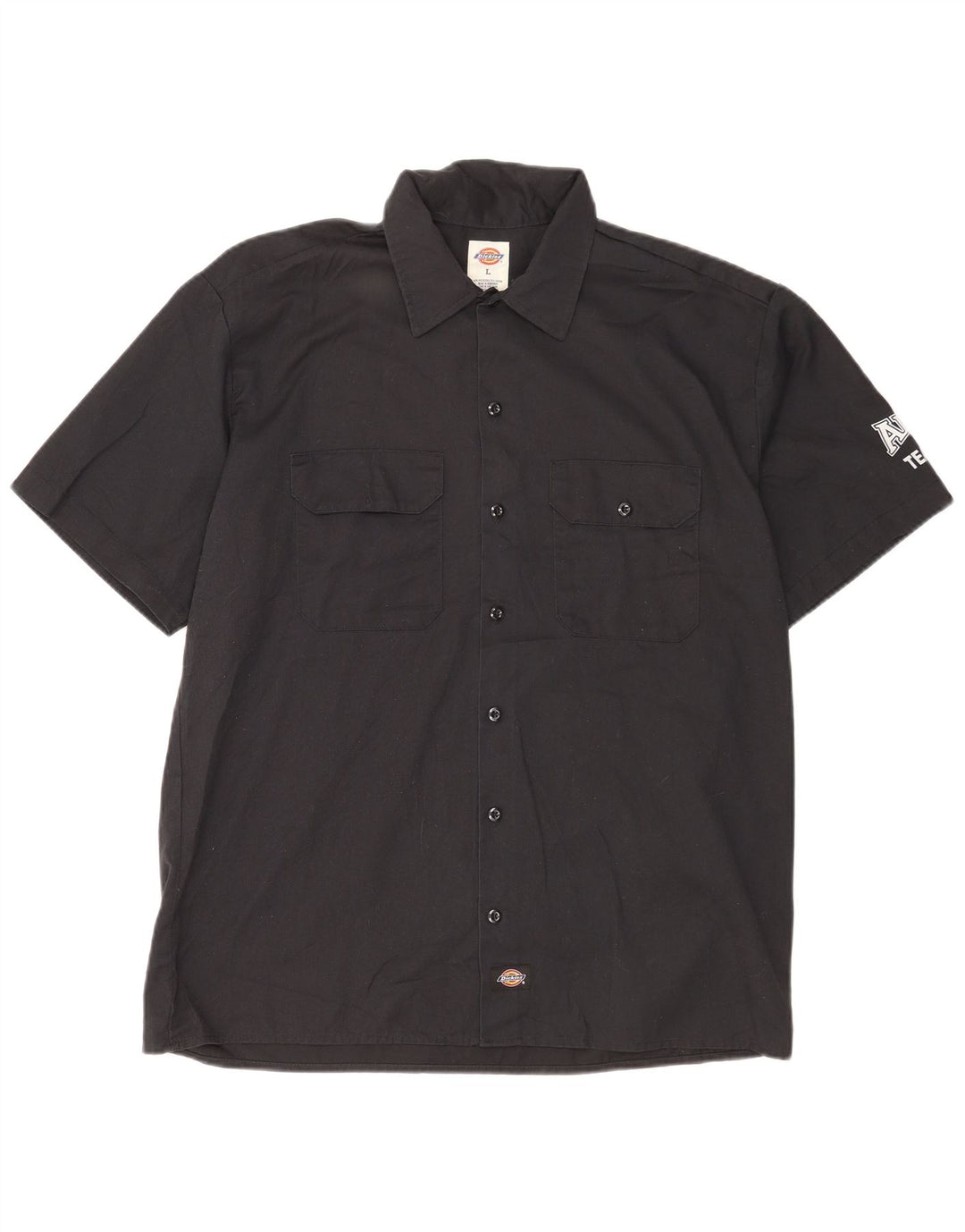 DICKIES Camisa gráfica de manga corta para hombre Algodón negro grande