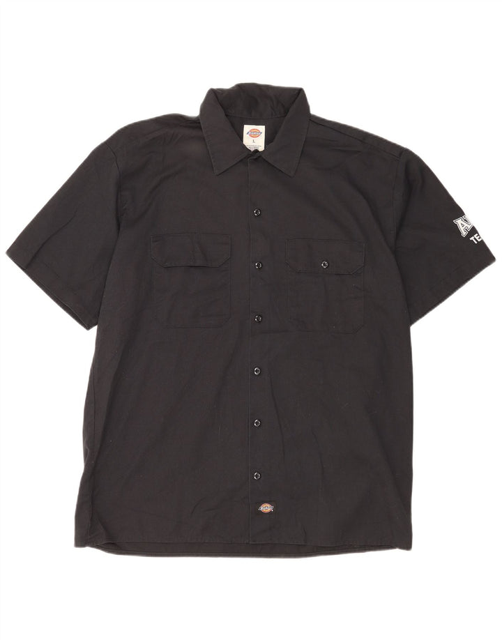 DICKIES Camisa gráfica de manga corta para hombre Algodón negro grande