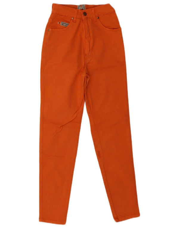 Pit Stop Jeans ajustados de cintura alta para mujer IT 44 Medium W24 L26 Algodón naranja