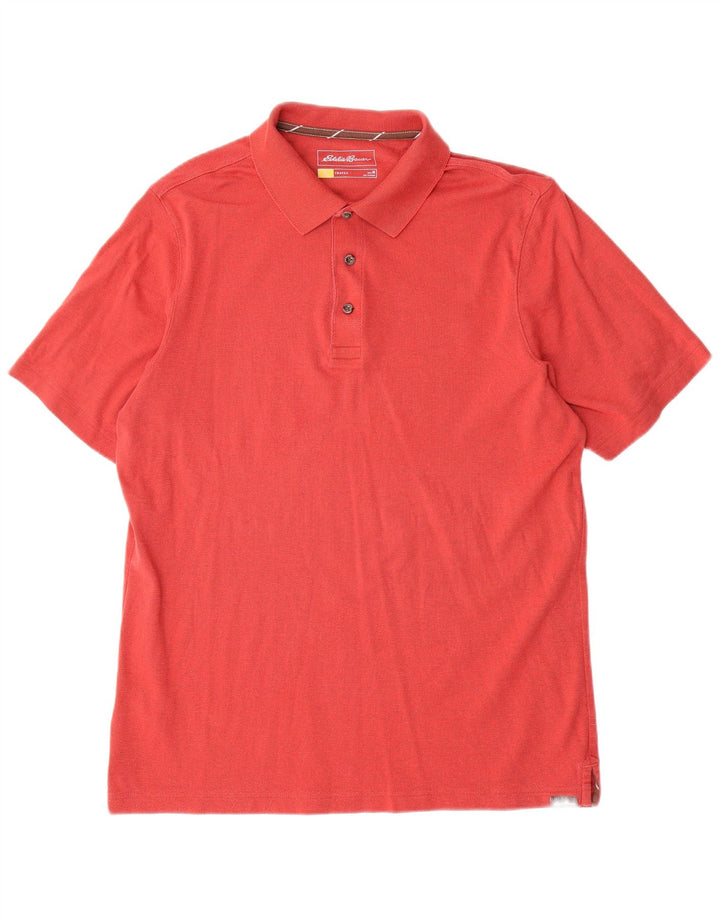 Eddie Bauer Polo Hombre Algodón Rojo Medio