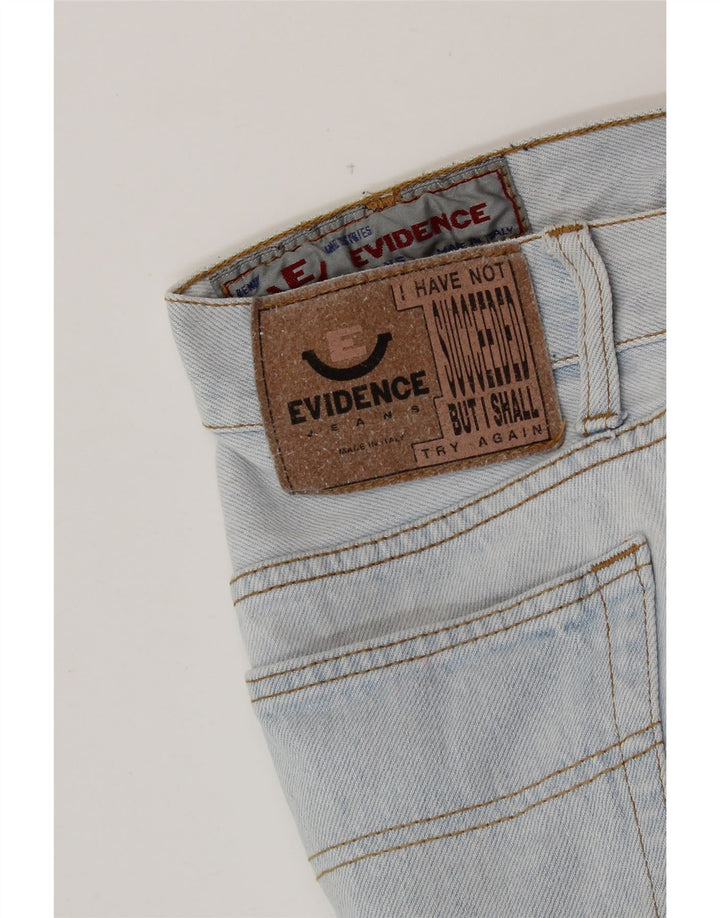 EVIDENCE Shorts vaqueros para hombre W32 Azul medio