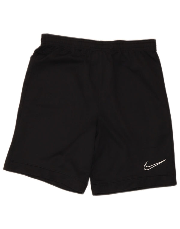 NIKE Pantalones cortos deportivos Dri Fit para niños 12-13 años Grande Poliéster negro