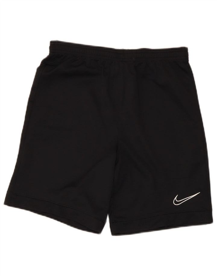 NIKE Pantalones cortos deportivos Dri Fit para niños 12-13 años Grande Poliéster negro