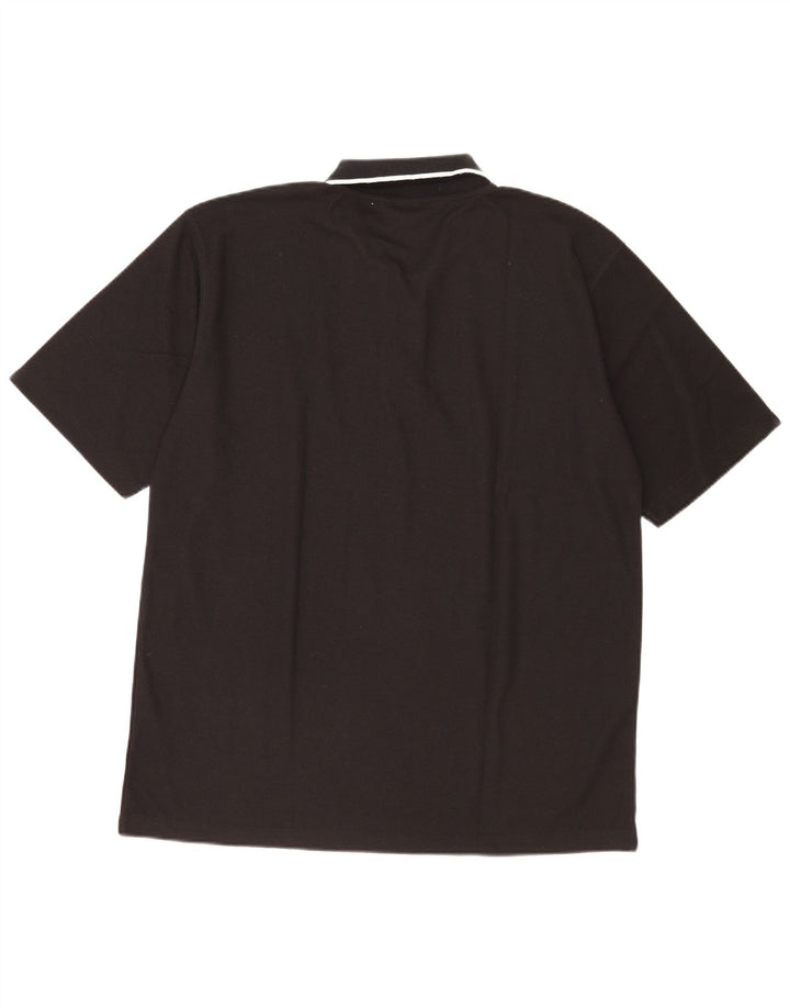 Polo Umbro Hombre Grande Poliéster Negro