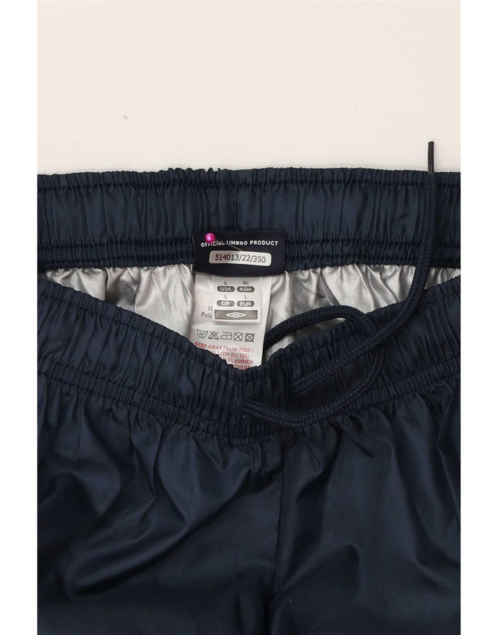 Umbro Hombre Pantalones De Chándal Gráfico Grande Poliéster Azul Marino
