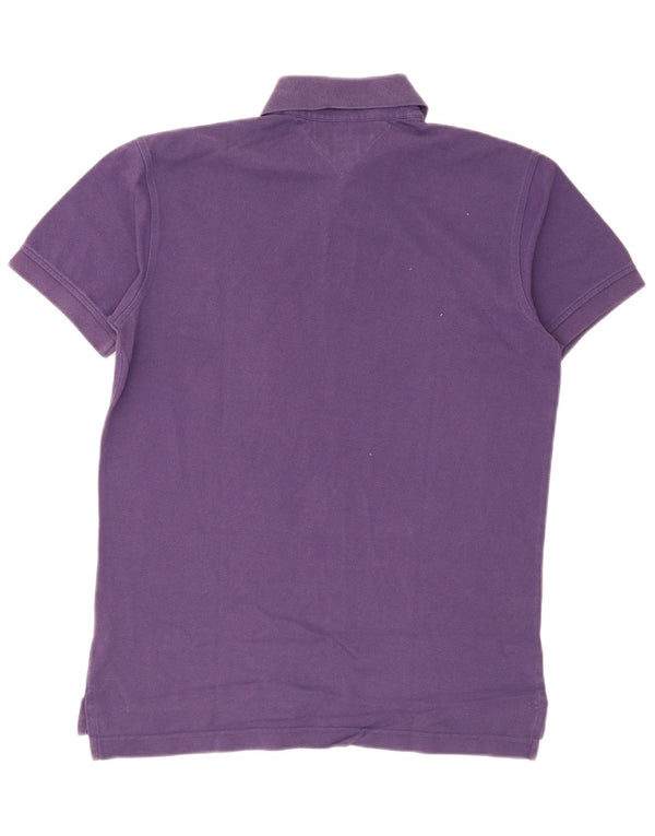 Polo Tommy Hilfiger Hombre Algodón Morado Medio