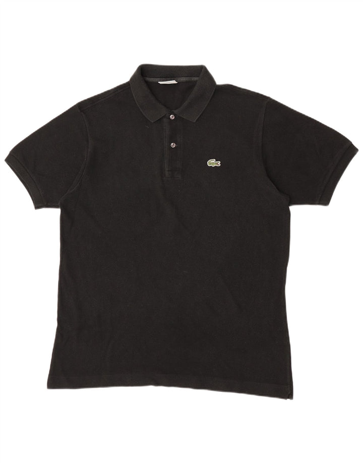 Polo Lacoste para hombre talla 5 grande algodón negro