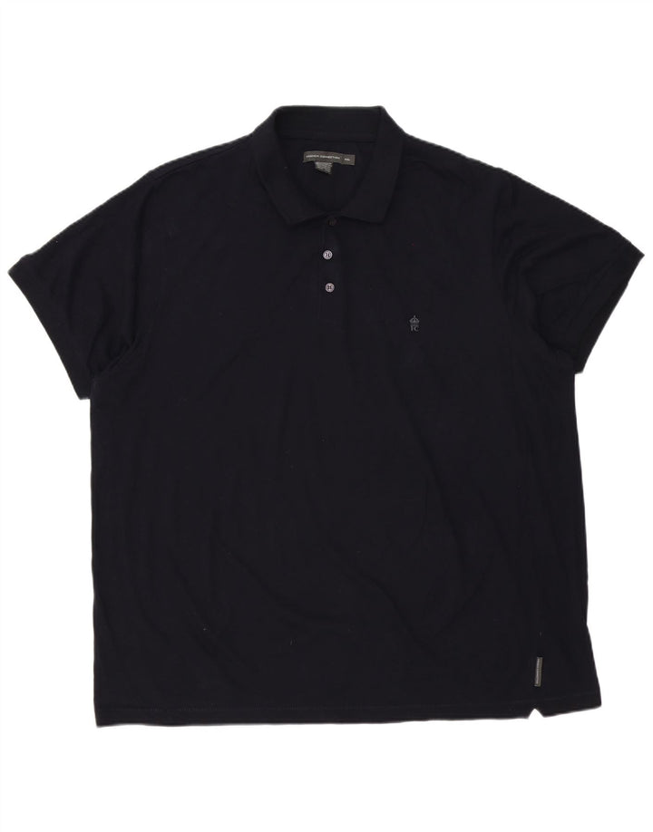 French Connection Polo para hombre 4XL Azul marino Algodón