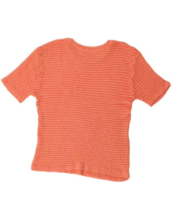 ZARA Mujer Trafaluc Blusa De Punto Extragrande UK 44 Medio Naranja