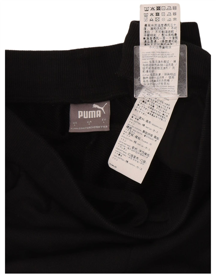 Puma Pantalones cortos deportivos gráficos para hombre de algodón negro grande