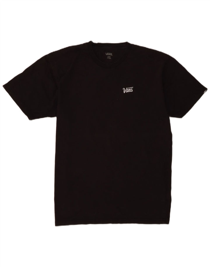 Vans - Camiseta para hombre, talla grande, algodón negro