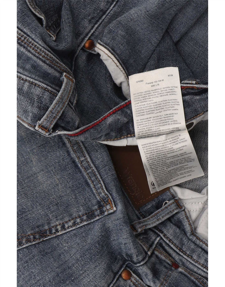 Wrangler Vaqueros Rectos Regulares Para Hombre W36 L30 Algodón Azul