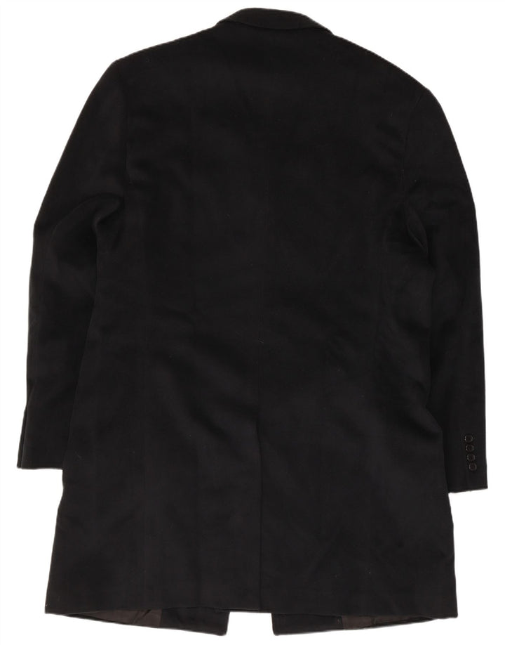 Abrigo vintage para hombre IT 54 2XL Lana negra