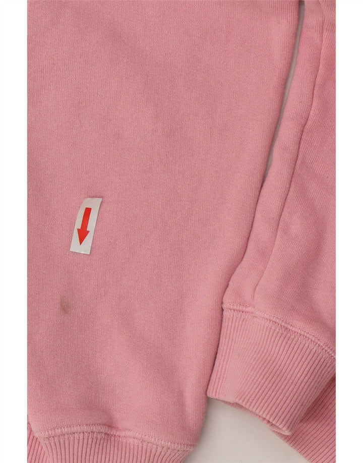 Jack Wills Sudadera extragrande para mujer, talla 8, algodón rosa pequeño