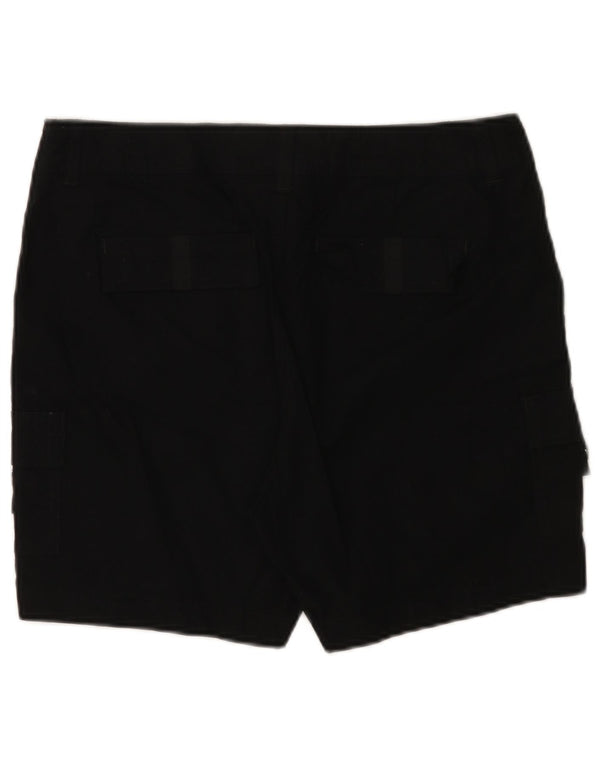 Lee Pantalones cortos cargo de talle medio para mujer, ajuste regular, talla 12, grande, W32, algodón negro