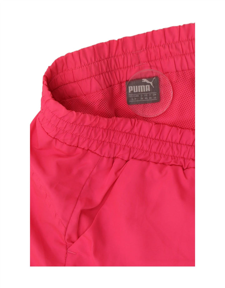 Puma Pantalones cortos deportivos para mujer UK 10 Small Pink Poliéster