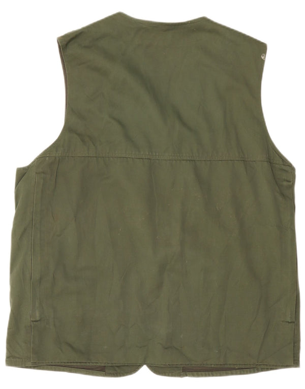 Univers Mens Utility Gilet IT 50 Algodón Caqui Grande