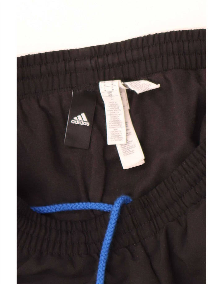 Adidas Hombre Pantalones De Chándal Joggers Medium Negro Poliéster