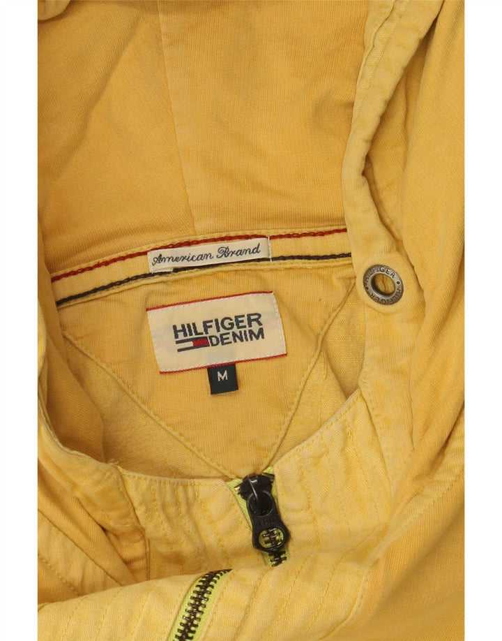 TOMMY HILFIGER Jersey con capucha y cuello con cremallera para hombre Amarillo medio