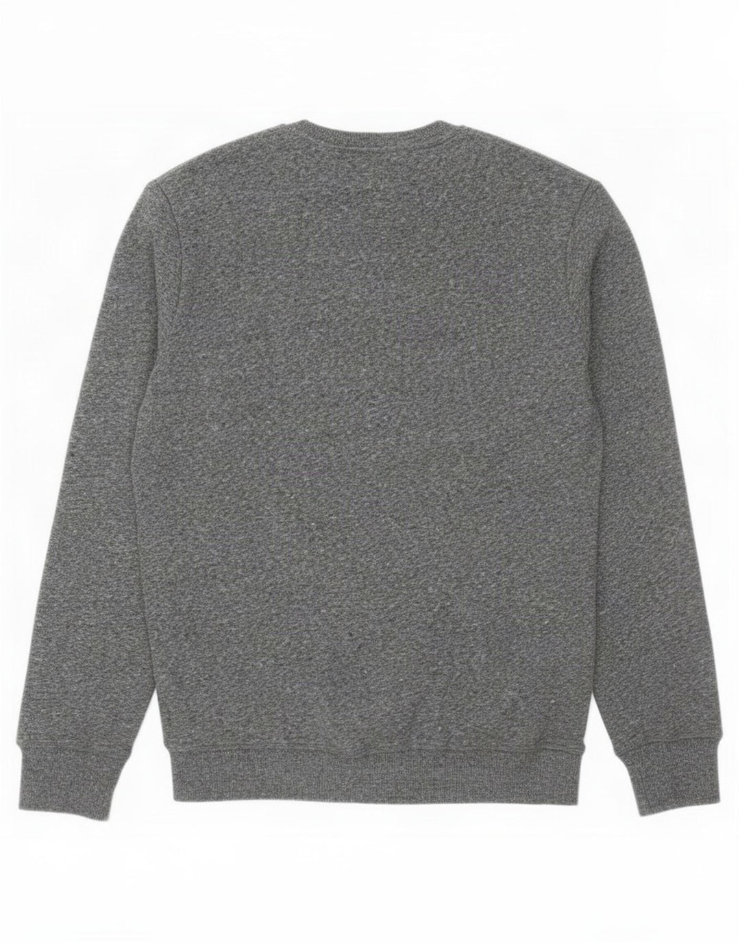 Superdry Sudadera tipo jersey para hombre de algodón moteado gris grande