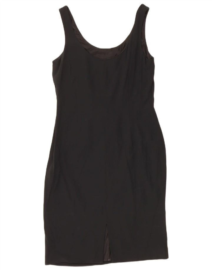Seventy Vestido Vaina Sin Mangas IT 40 Small Viscosa Negra