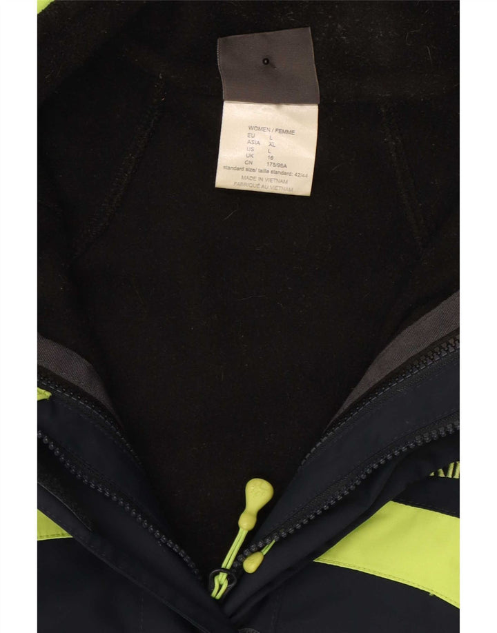 Jack Wolfskin Chaqueta cortavientos para mujer UK 46 Grande Azul marino Colorblock