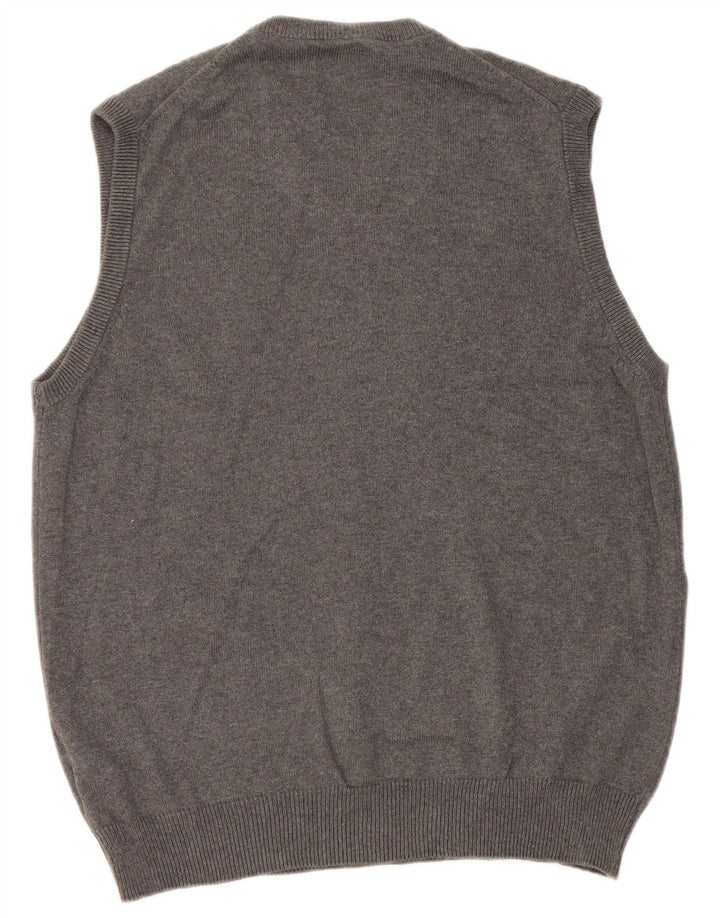 Marks & Spencer Camiseta sin mangas de ajuste regular para hombre de algodón gris medio