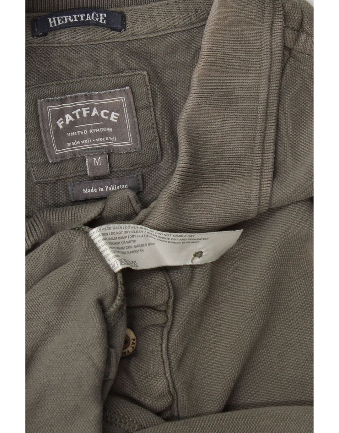 Polo Heritage de hombre de Fat Face de algodón gris medio