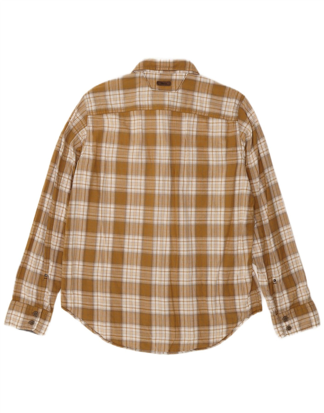 MARLBORO CLASSICS Camisa de franela de corte regular para hombre Algodón a cuadros beige medio