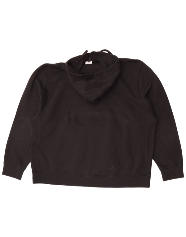 Nike - Sudadera con capucha y cremallera para hombre, talla 2XL, algodón negro