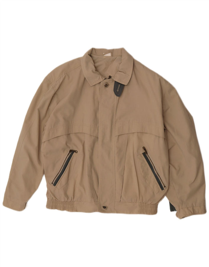 Chaqueta bomber vintage para hombre Reino Unido 42 XL Poliéster caqui