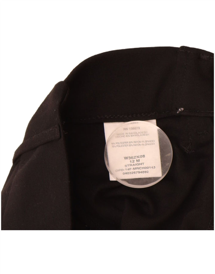 Lee - Pantalones casuales para mujer, talla 12, grande, W32 L32, poliéster negro