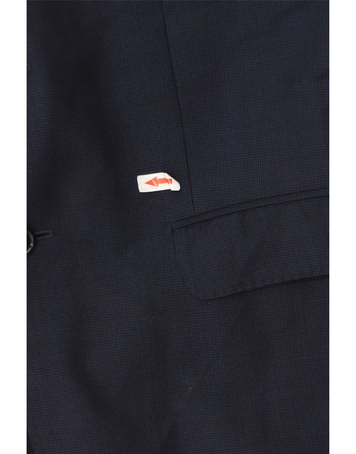 Massimo Dutti Chaqueta Blazer De 2 Botones Hombre IT 48 Lana Azul Marino Medio