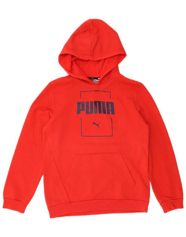 Puma Boys Graphic Sudadera con capucha Jumper 13-14 años Rojo Poliéster