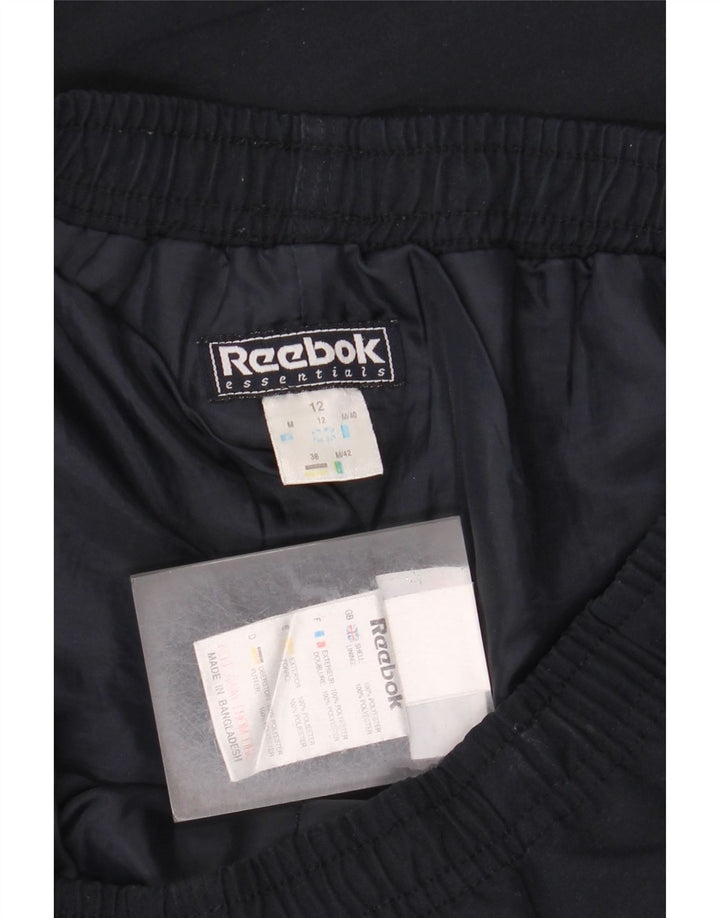 REEBOK Pantalones de chándal para mujer UK 12 Medium Azul marino Poliéster