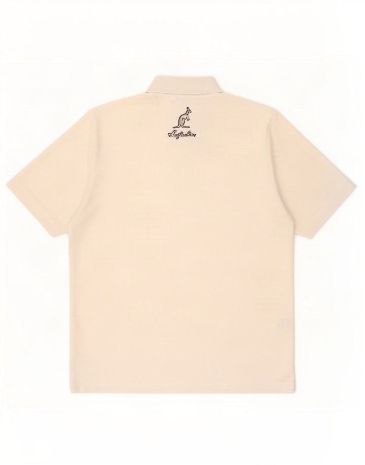 AUSTRALIAN L'ALPINA Polo Hombre Pequeño Blanco Poliéster