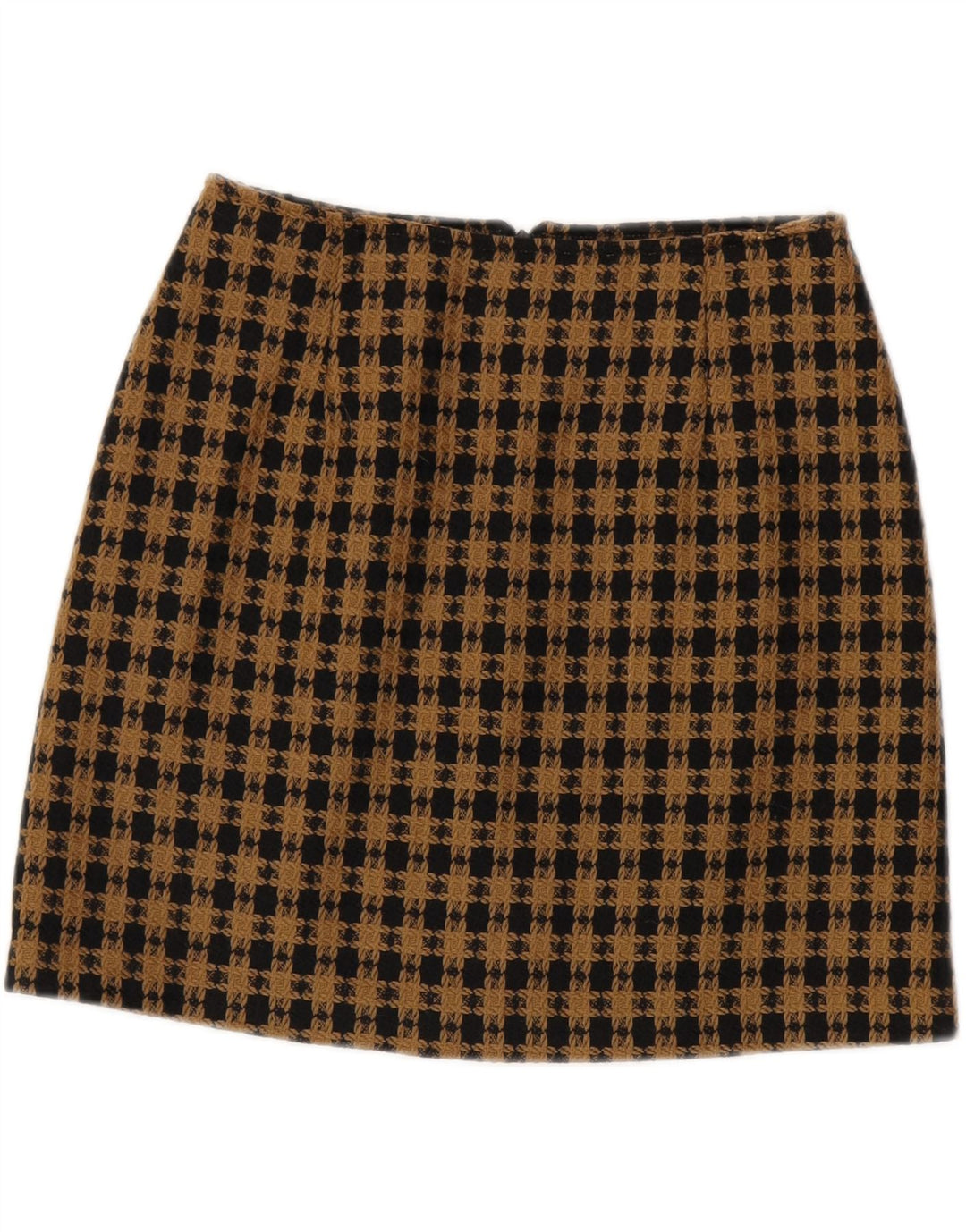 Minifalda para mujer Atos Lombardini IT 42 Medium W28 Lana a cuadros marrón