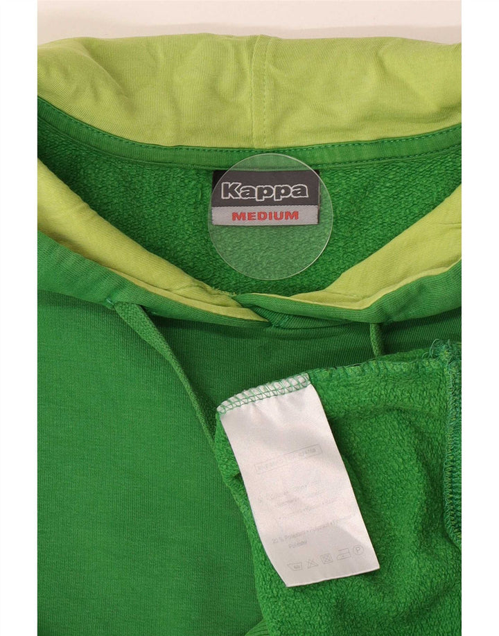 Kappa Hombre Sudadera Con Capucha Gráfica Jersey De Algodón Verde Medio