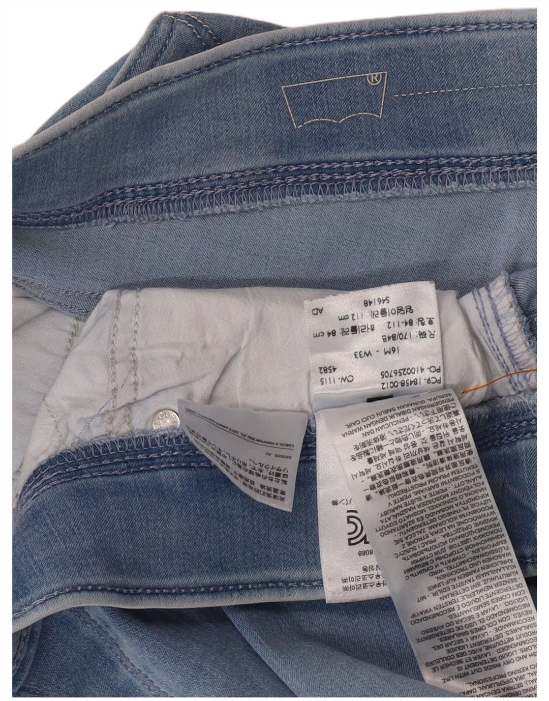LEVI'S Jeans Jegging de cintura alta para mujer US 16 2XL W33 L31 Algodón azul