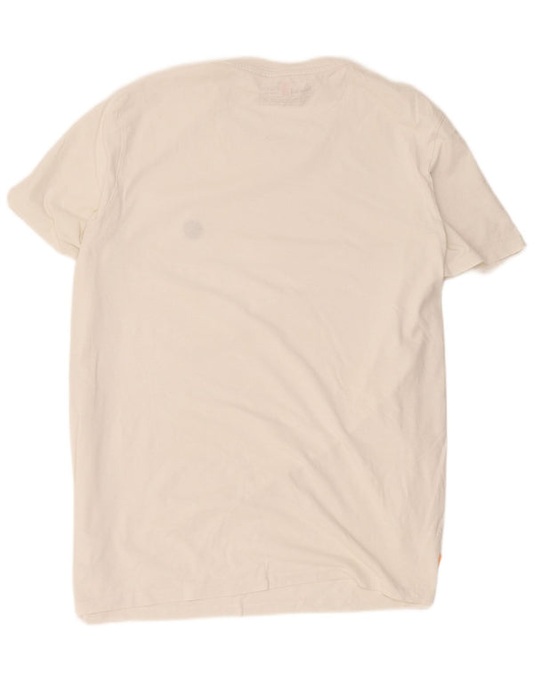Timberland Camiseta Slim Fit para Hombre Top 3XL Algodón Blanco