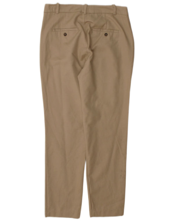 Zara Pantalón chino ajustado para mujer EU 38 Small W28 L27 Algodón beige