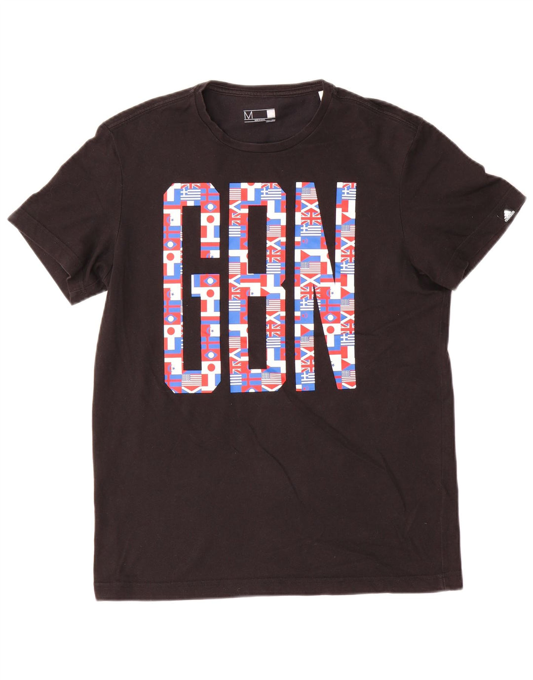 Adidas Mens Climalite Graphic Camiseta Top Medio Negro Algodón