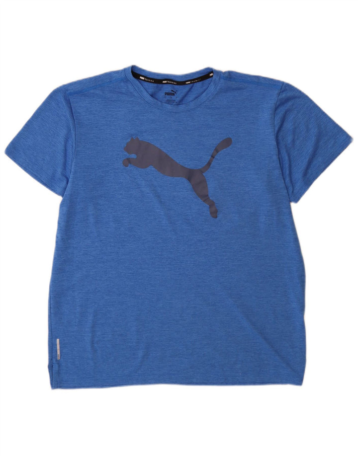Puma - Camiseta gráfica para hombre, talla grande, color azul
