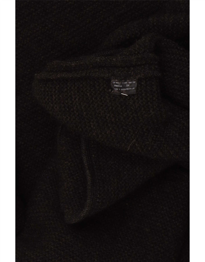 Gossl Jersey con cuello en V para hombre EU 54 XL Lana negra