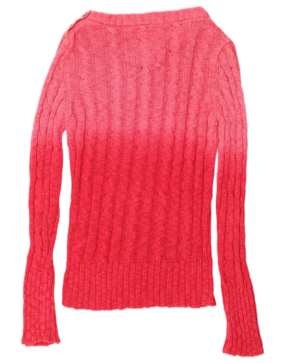 Superdry Jersey De Cuello Redondo Para Mujer UK 6 XS Algodón Color Block Rosa