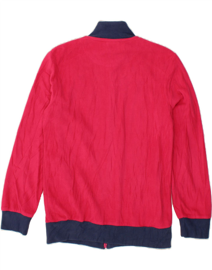 DIADORA Womens Fleece Jacket UK 18 XL Pink Colourblock Polyester Vintage Diadora and Second-Hand Diadora from Messina Hembry 